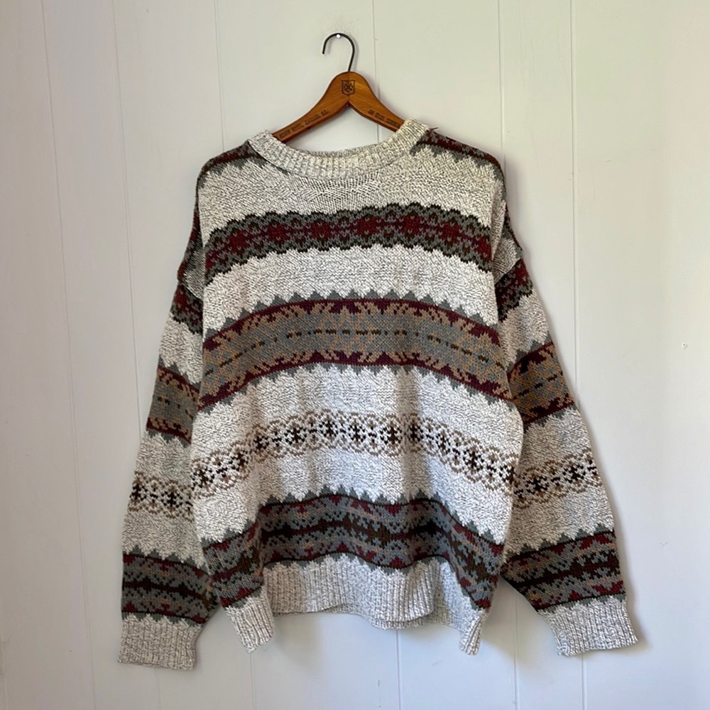 Vintage 90s Dad Grandpa Sweater Size XL
